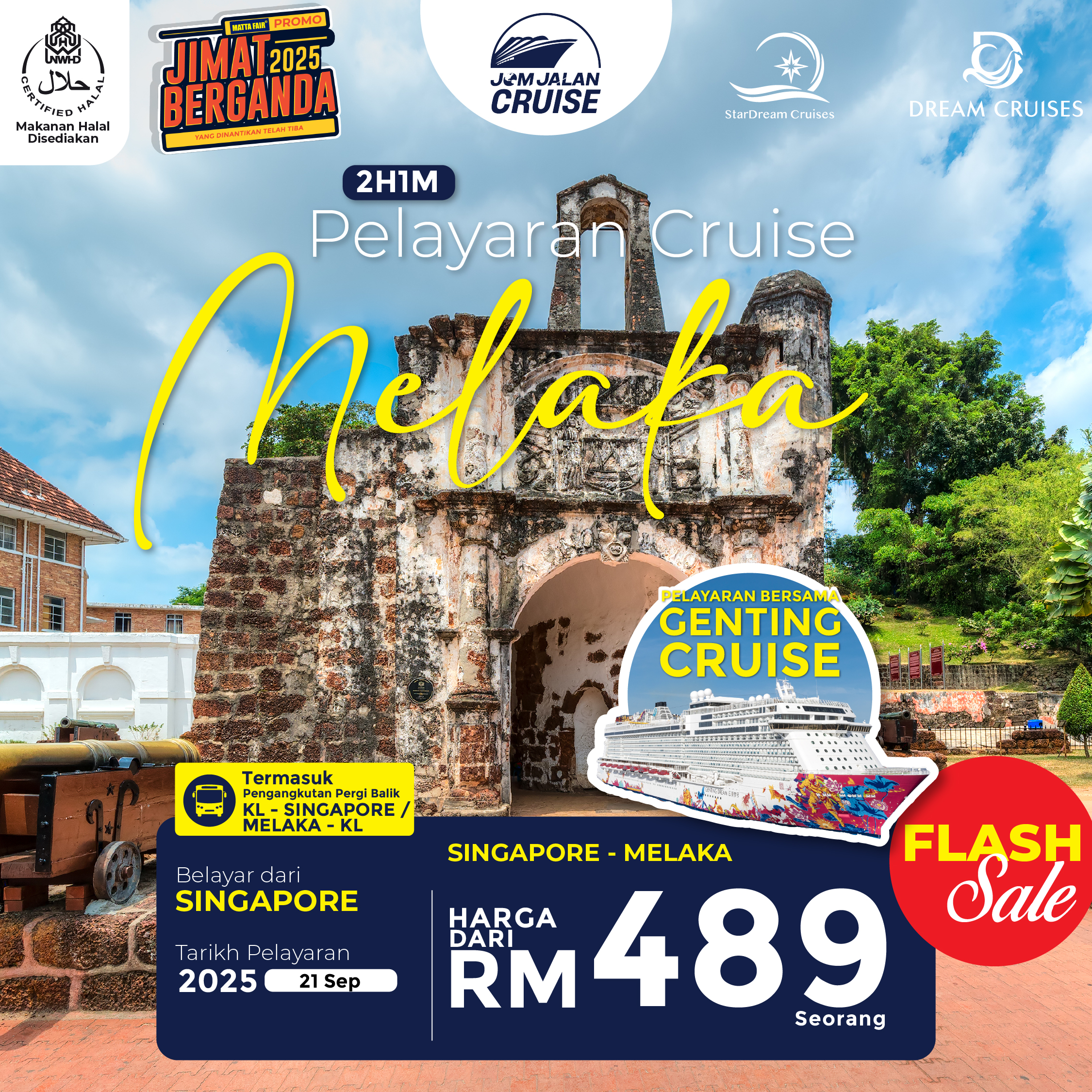 PAKEJ 2H1M SINGAPORE - MELAKA