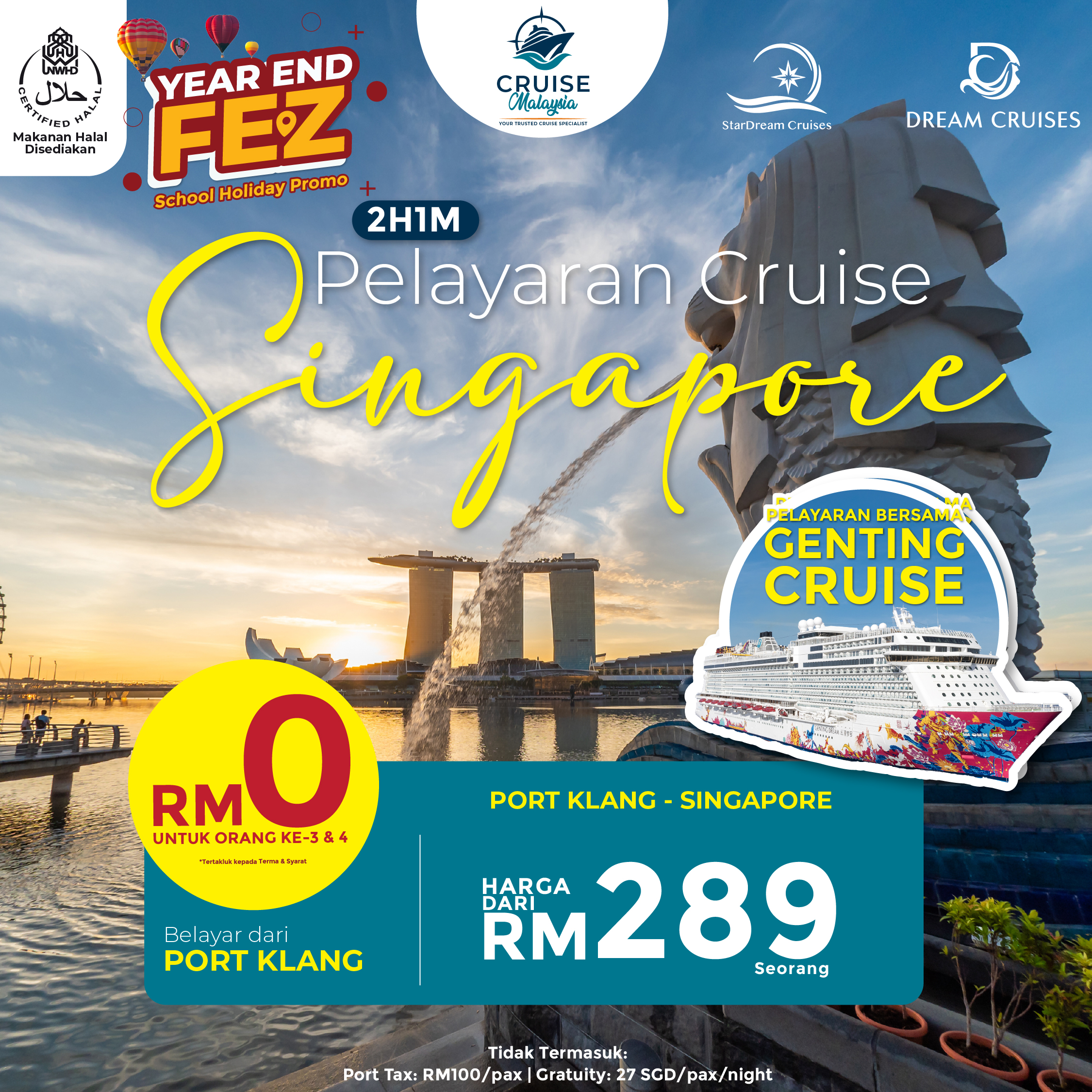 Pakej Genting Dream Cruise Year End Fez 2025 – Pelayaran Hujung Tahun dengan Tripfez