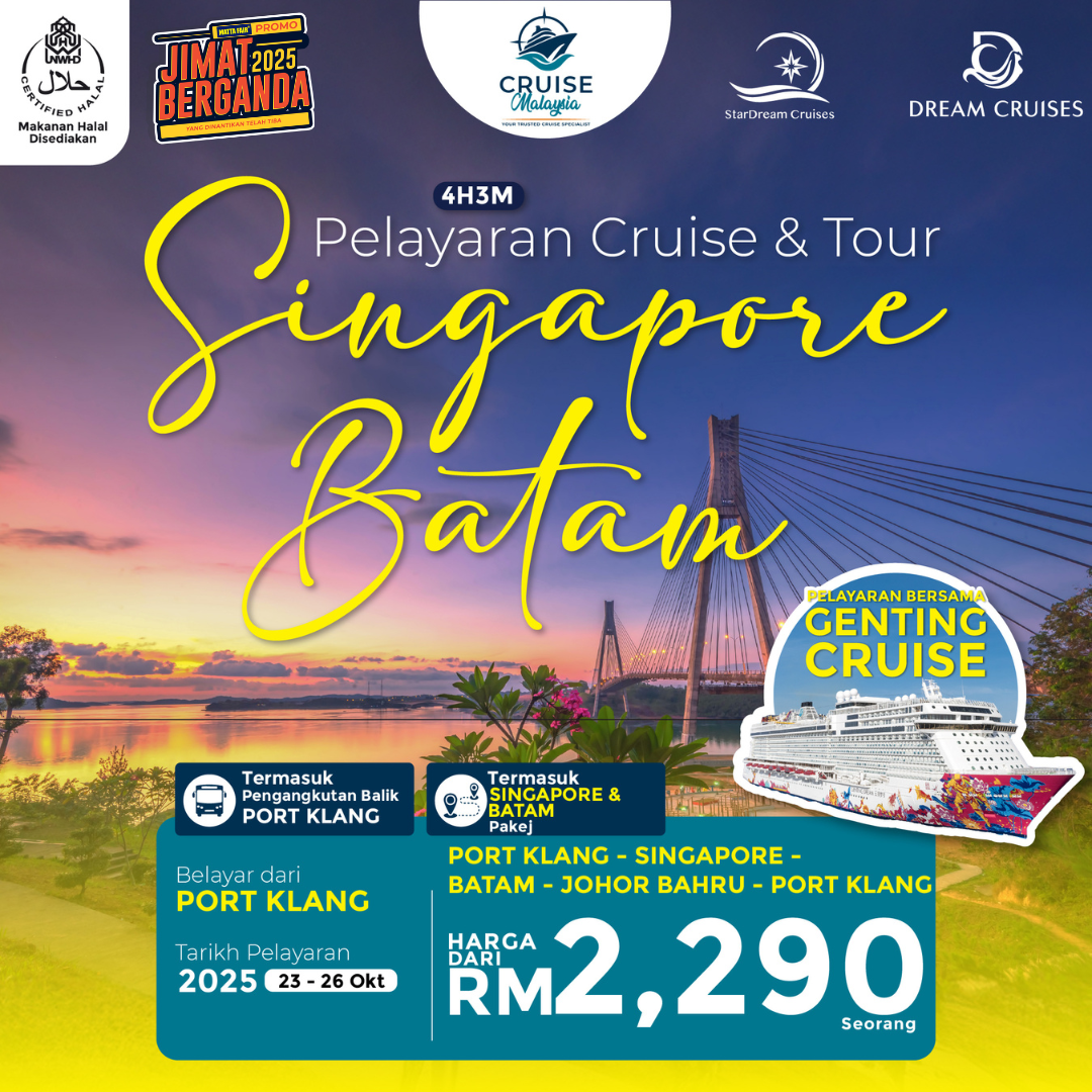 Pakej 4H3M SINGAPORE-BATAM
